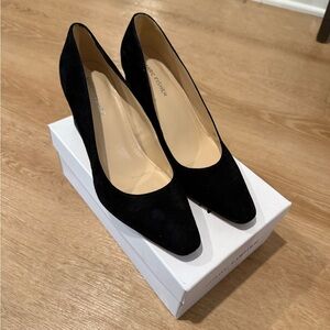 Marc Fisher Black Suede Heels